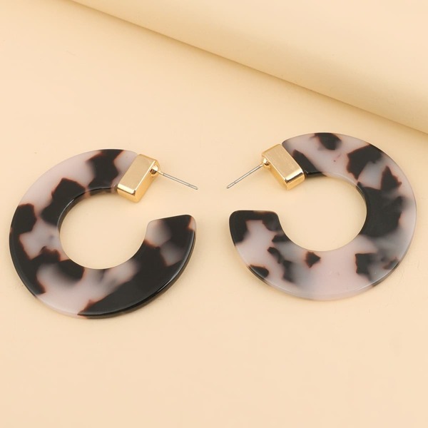 

Cuff Hoop Earrings, Multicolor
