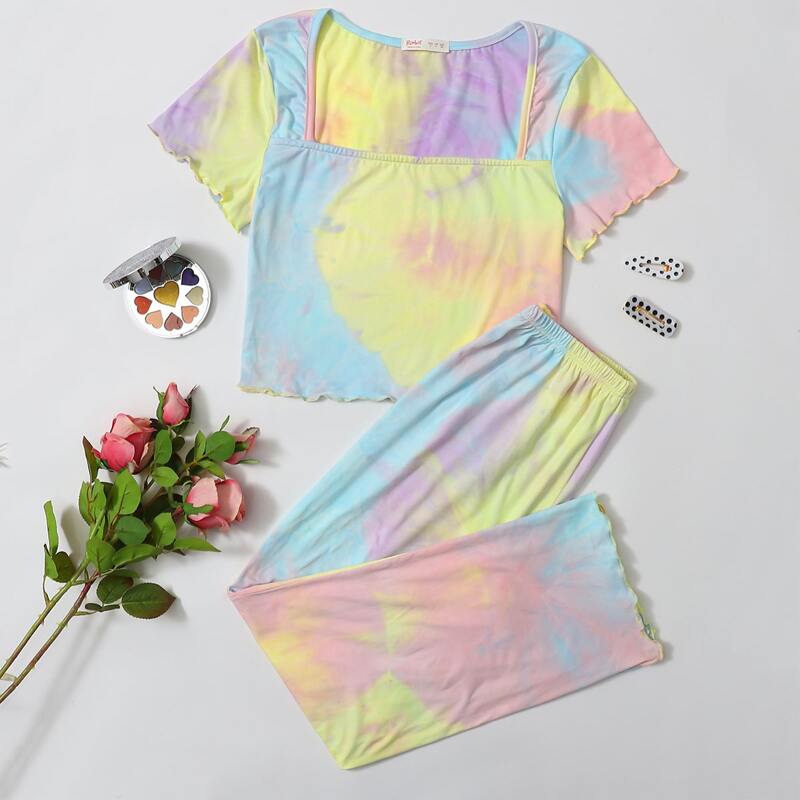 

Tie Dye PJ Set, Multicolor