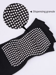 1 par calcetines de cinco dedos de yoga - Negro - Ver 3