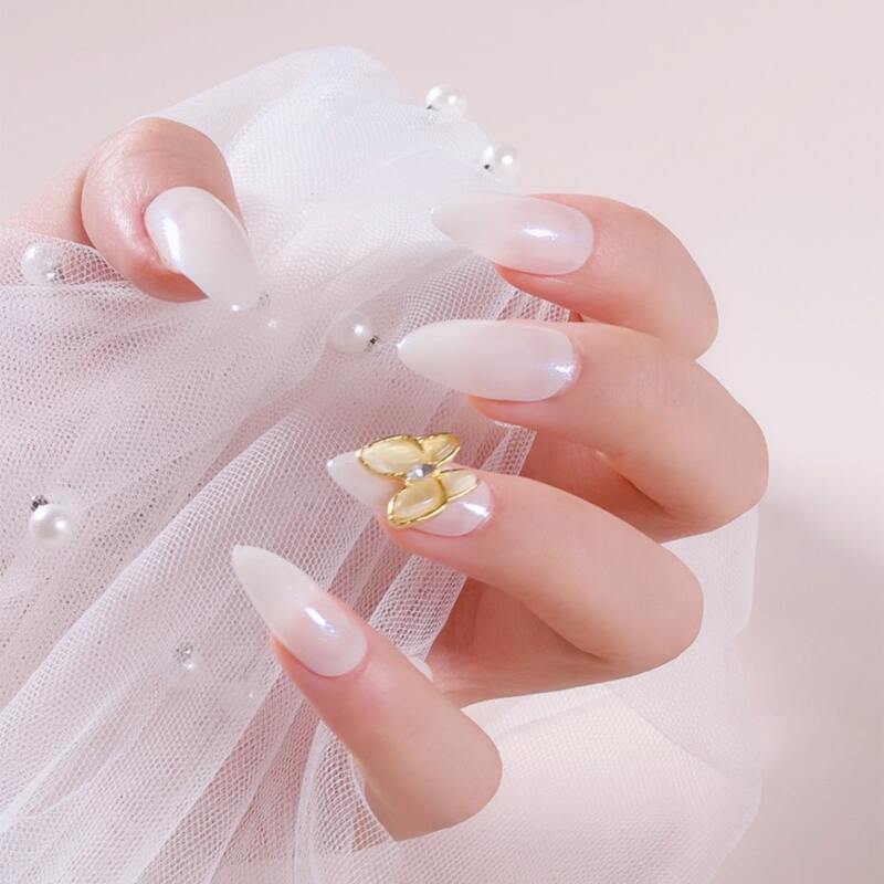 

24pcs Fake Nail & 1sheet Tape & 1pc Nail File, White