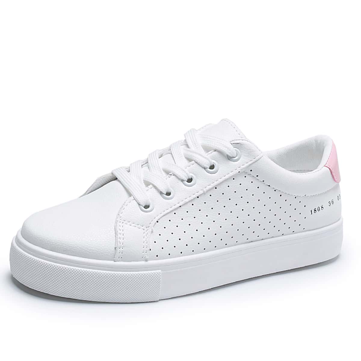 

Lace-up Front Skate Shoes, White
