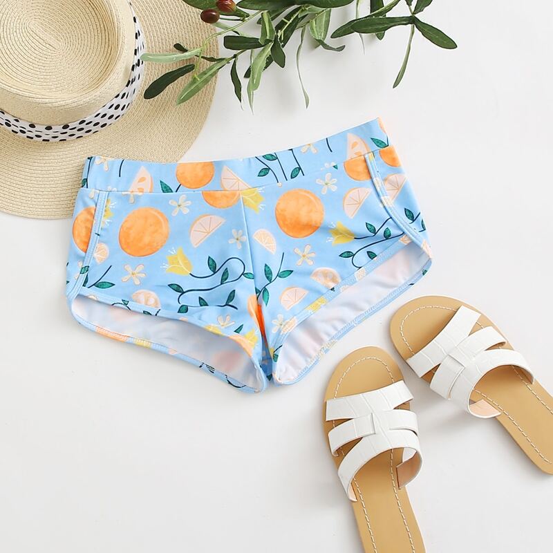 

Orange Print Bikini Bottom, Multicolor
