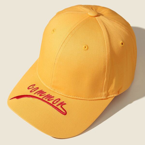 

Letter Embroidered Baseball Cap, Orange