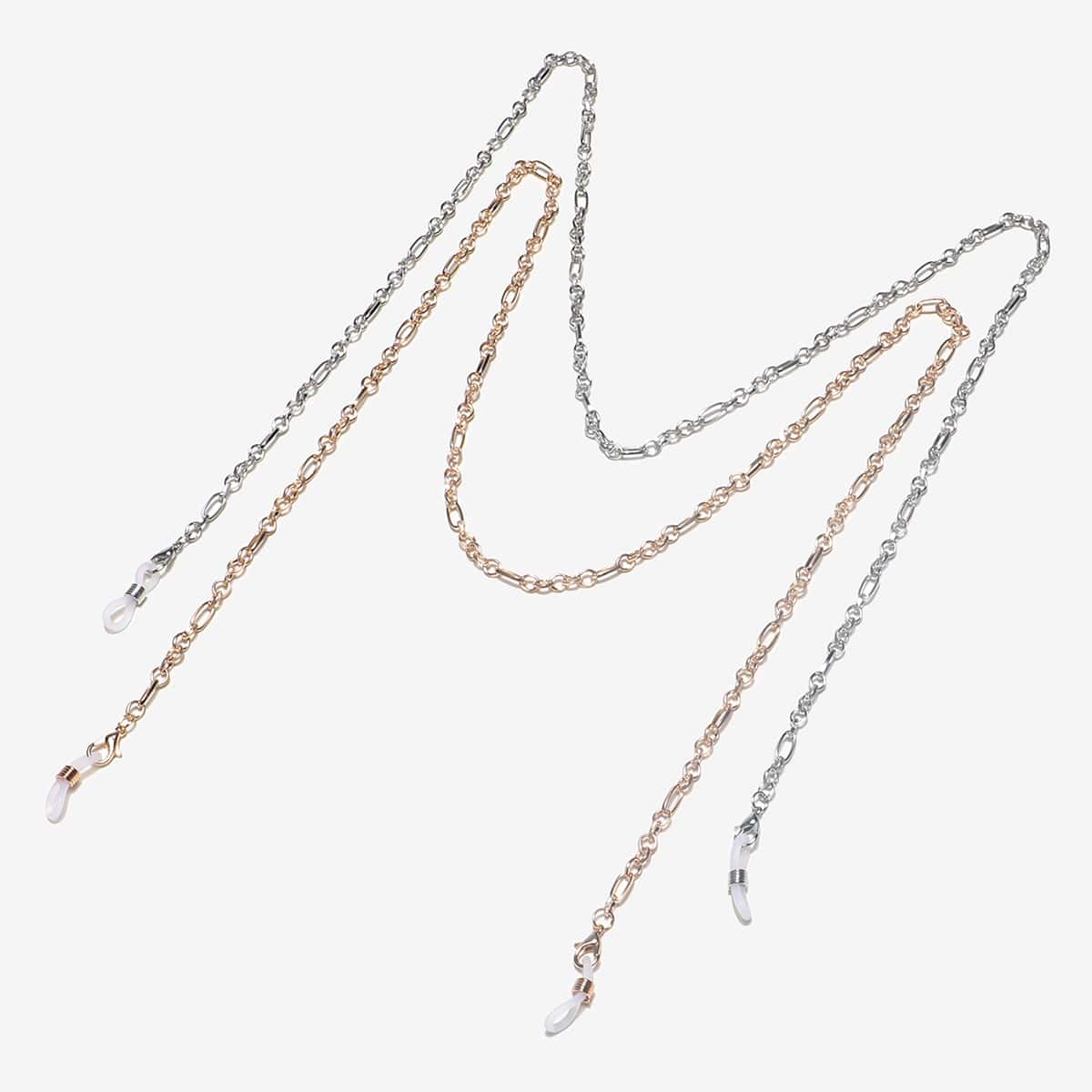 

2pcs Metal Glasses Chain, Multicolor