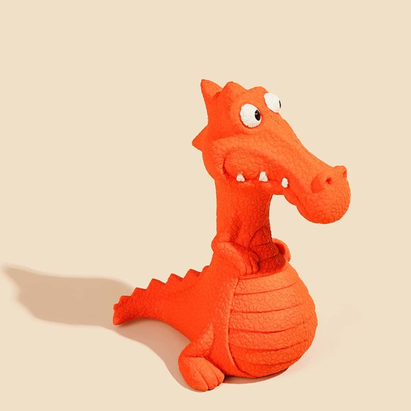 

1pc Dog Sound Toy Cartoon Dinosaur, Orange