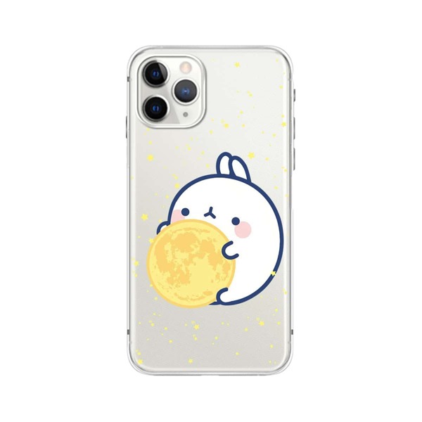 

1pc Cartoon Graphic iPhone Case, Clear