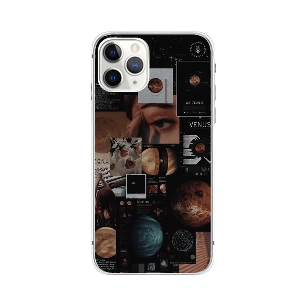 

1pc Graphic iPhone Case, Multicolor