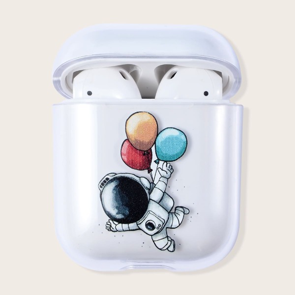

Прозрачный чехол для AirPods с принтом 1шт