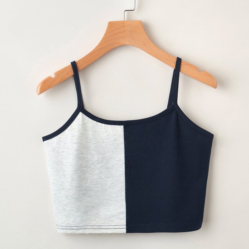 

Two Tone Crop Cami, Multicolor