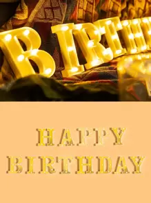 1 pieza Luz de la decoración de plástico decorativo modernista con diseño de slogan para casa - Amarillo - Ver 3