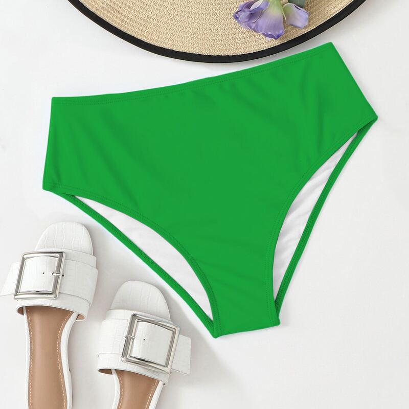 

High Waist Bikini Bottom, Green bright