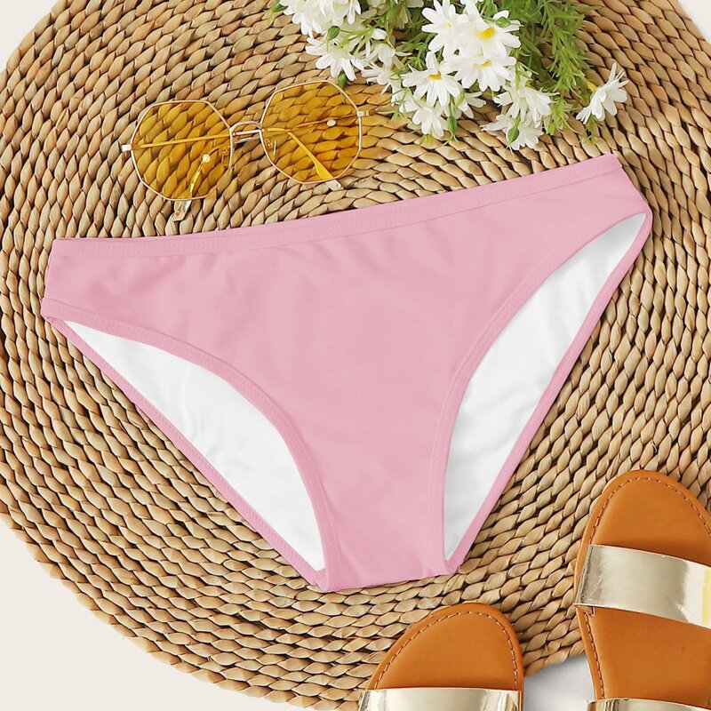 

Solid Bikini Bottom, Pastel baby pink