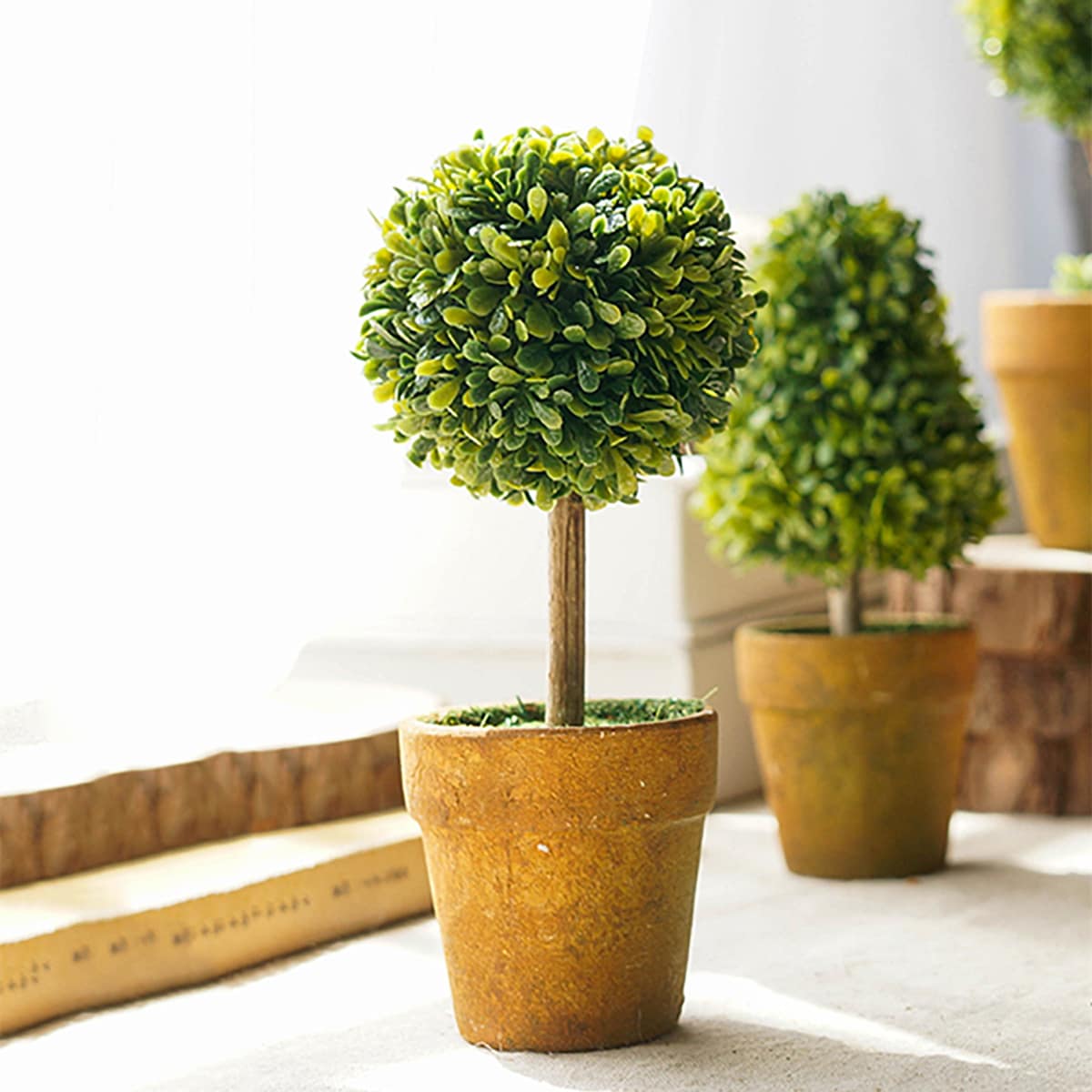 

1pc Artificial Potted Plant, Multicolor