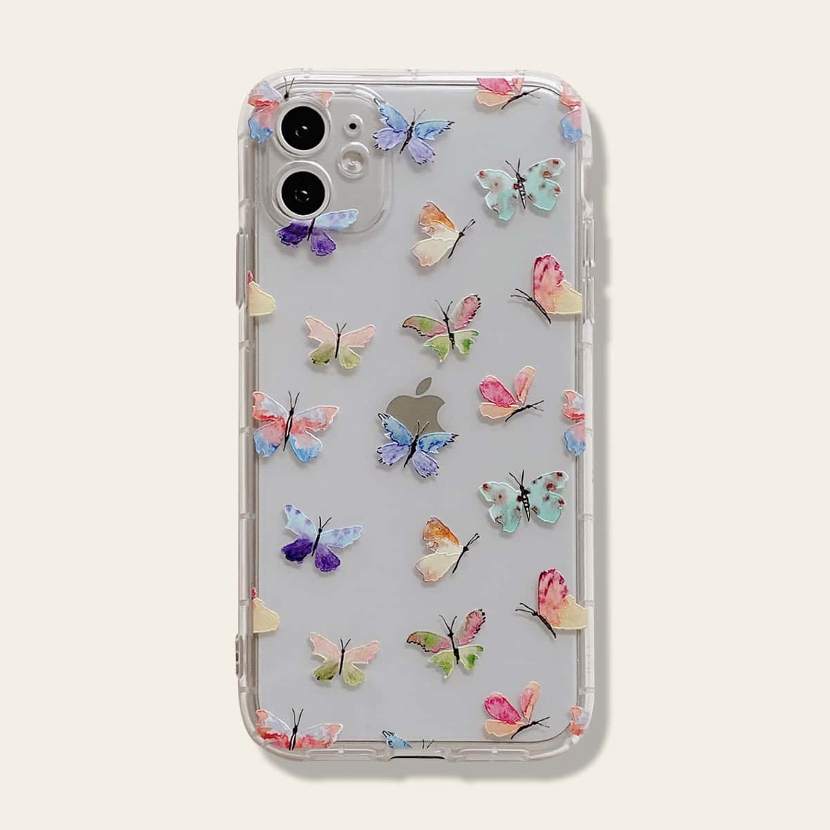 

1pc Butterfly Print iPhone Case, Multicolor