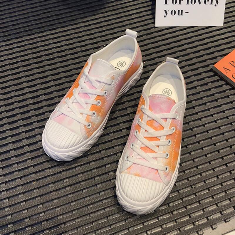 

Tie Dye Lace-up Canvas Sneakers, Multicolor