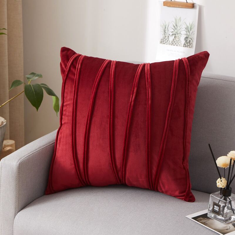 

Plain Cushion Cover Without Filler, Burgundy
