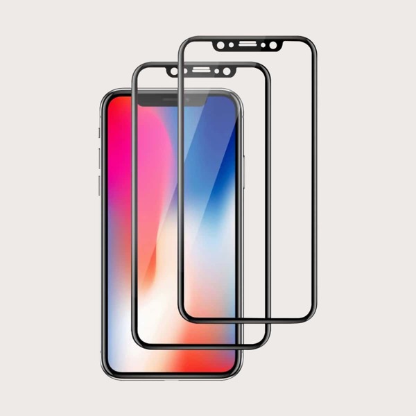 

2шт защитная пленка из закаленного стекла для экрана iPhone, Прозрачный