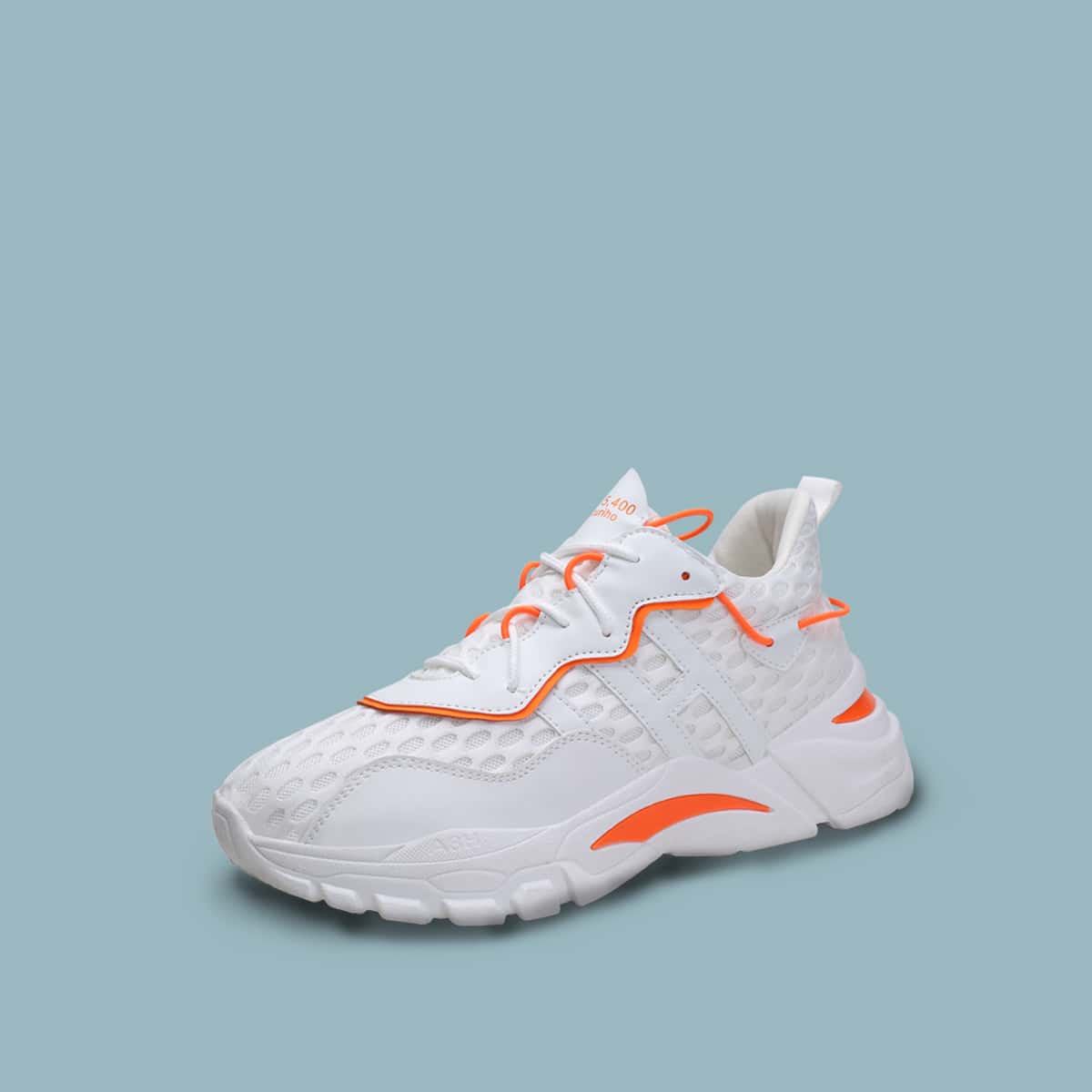 

Guys Lace-up Front Chunky Sneakers, White