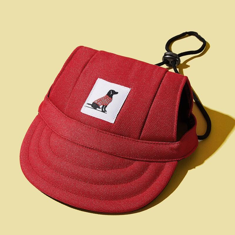 

1pc Dog Baseball Cap, Red