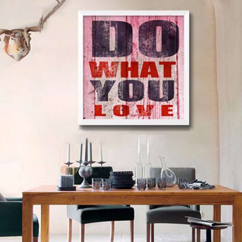 

1pc Slogan Graphic Wall Print, Multicolor