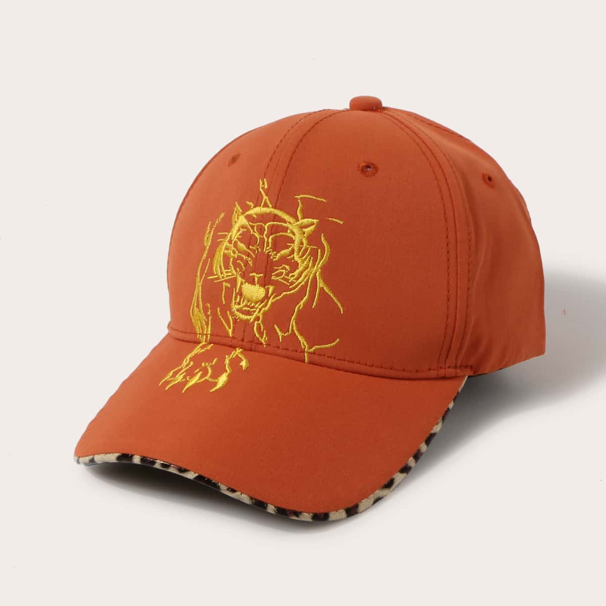 

Guys Tiger Embroidery Baseball Cap, Orange