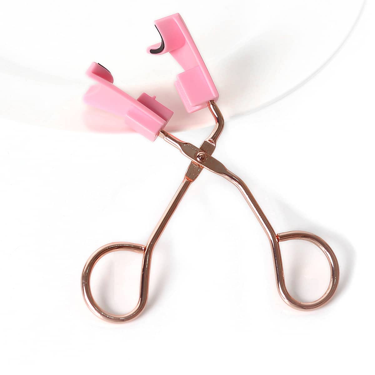 

1pc Metal Eyelash Curler, Pink