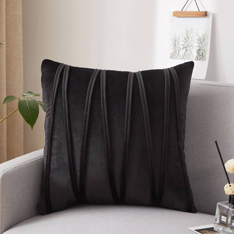 

Plain Cushion Cover Without Filler, Black