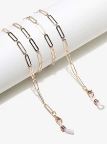 Metal Glasses Chain - Gold - View 1