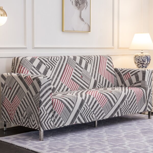 

Geometric Pattern Stretchy Sofa Cover Without Cushion, Multicolor