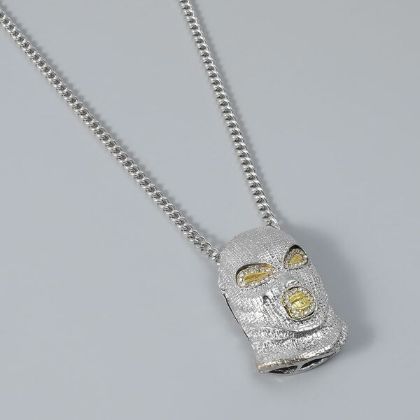 

Men Figure Charm Necklace, Silver