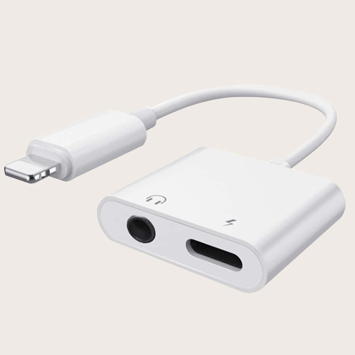 

1pc iPhone Audio Charge Adapter, White