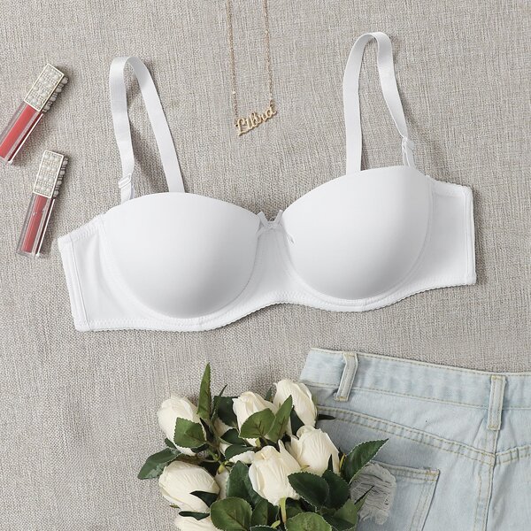 

Plus Underwire Bra, White