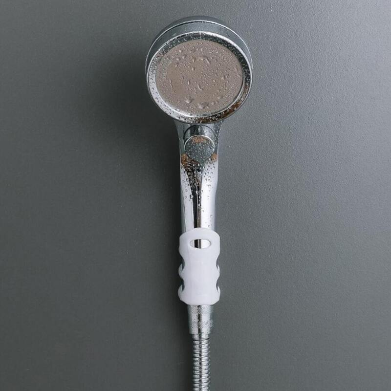 

1pc Round Shower Head, Silver