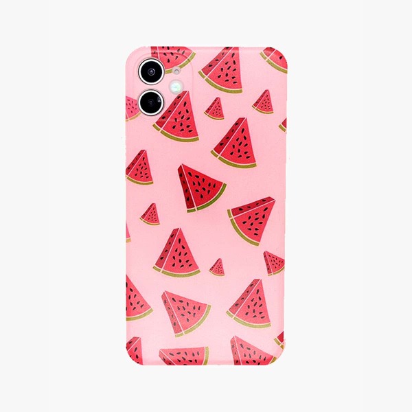 

1pc Watermelon Pattern iPhone Case, Multicolor