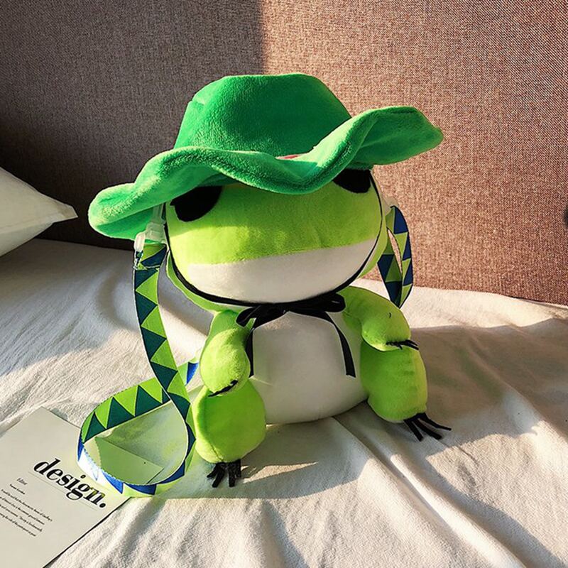 

Cartoon Frog Crossbody Bag, Green