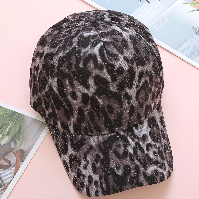

Leopard Baseball Cap, Multicolor
