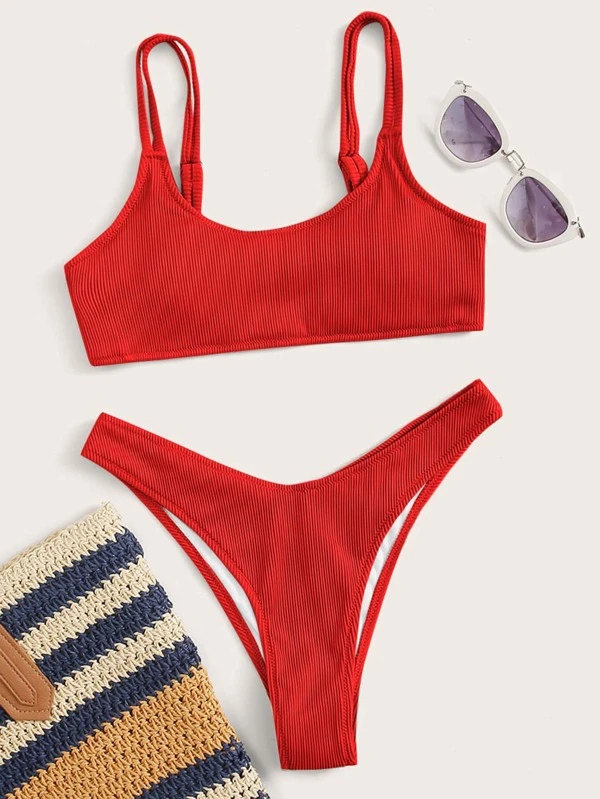 Biquini vermelho shein clearance