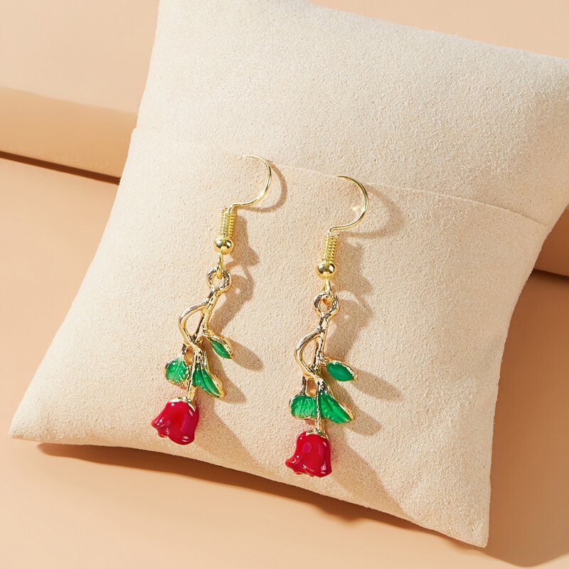 

Rose Drop Earrings, Multicolor