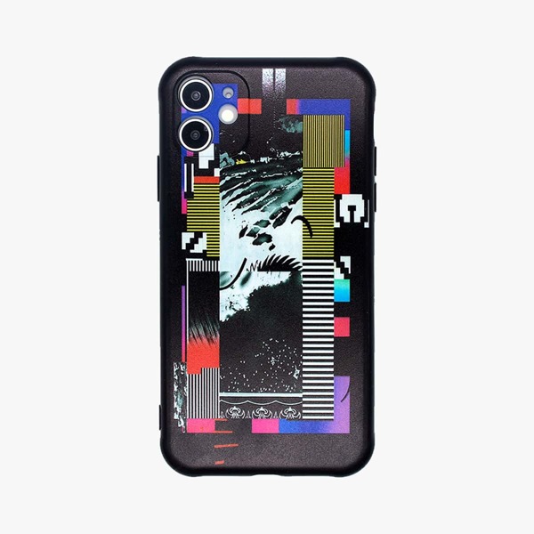 

1шт чехол для iPhone с принтом, Многоцветный