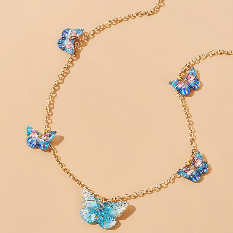 

Butterfly Chain Necklace, Gold