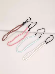 4 piezas diadema trenzada de color combinado - Multicolor - Ver 1