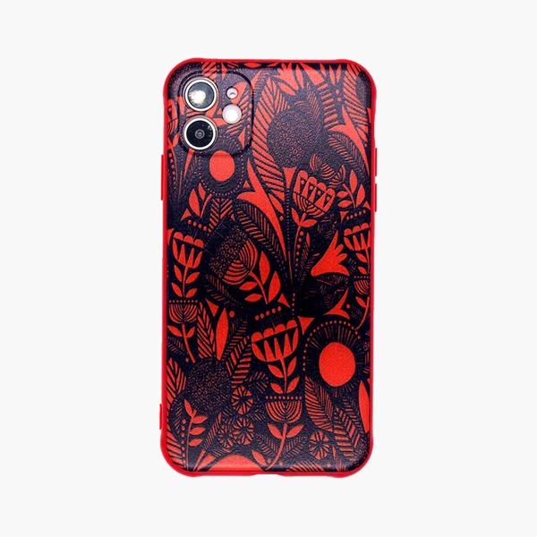 

1шт чехол для iPhone с принтом цветка, Многоцветный