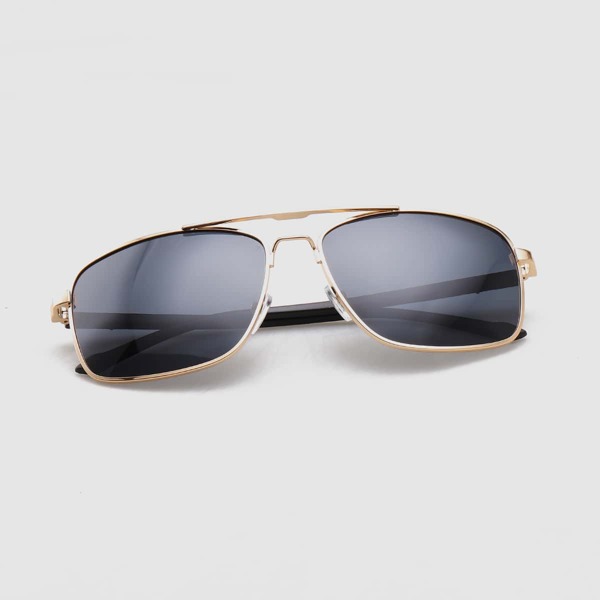 

Men Flat Top Aviator Sunglasses, Grey