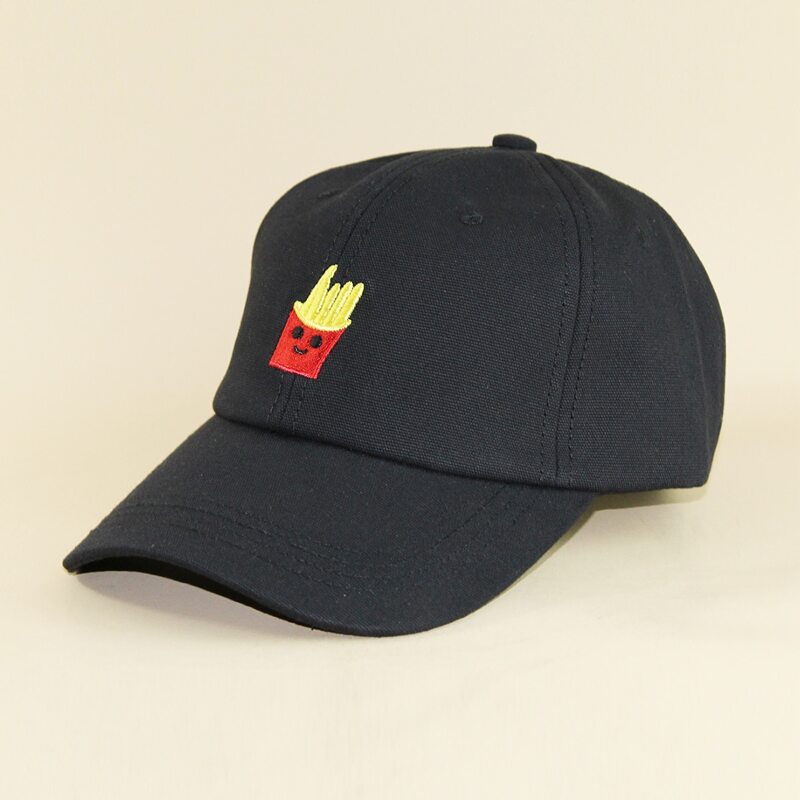 

Guys French Fries Embroidery Bucket Hat, Black