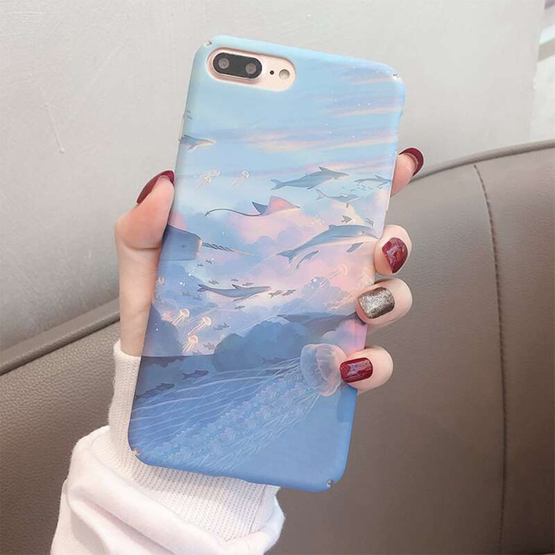 

Sky & Fish iPhone Case, Multicolor