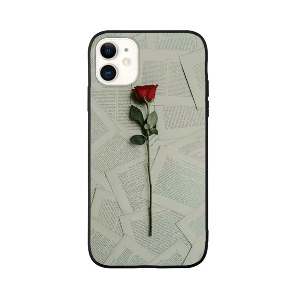 

1pc Flower Print iPhone Case, Multicolor