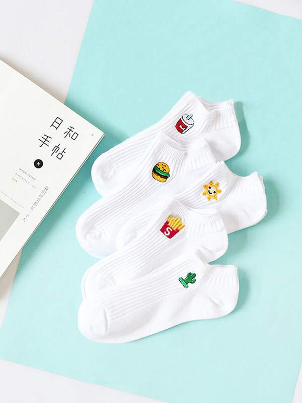 Color : A NYKK Chaussettes dhiver 5 Paires S/épar/ée Toe Chaussettes et Doigt Chaussettes de Coton color/é Cinq Doigts Chaussettes for Femmes et Filles en Cours dexercice