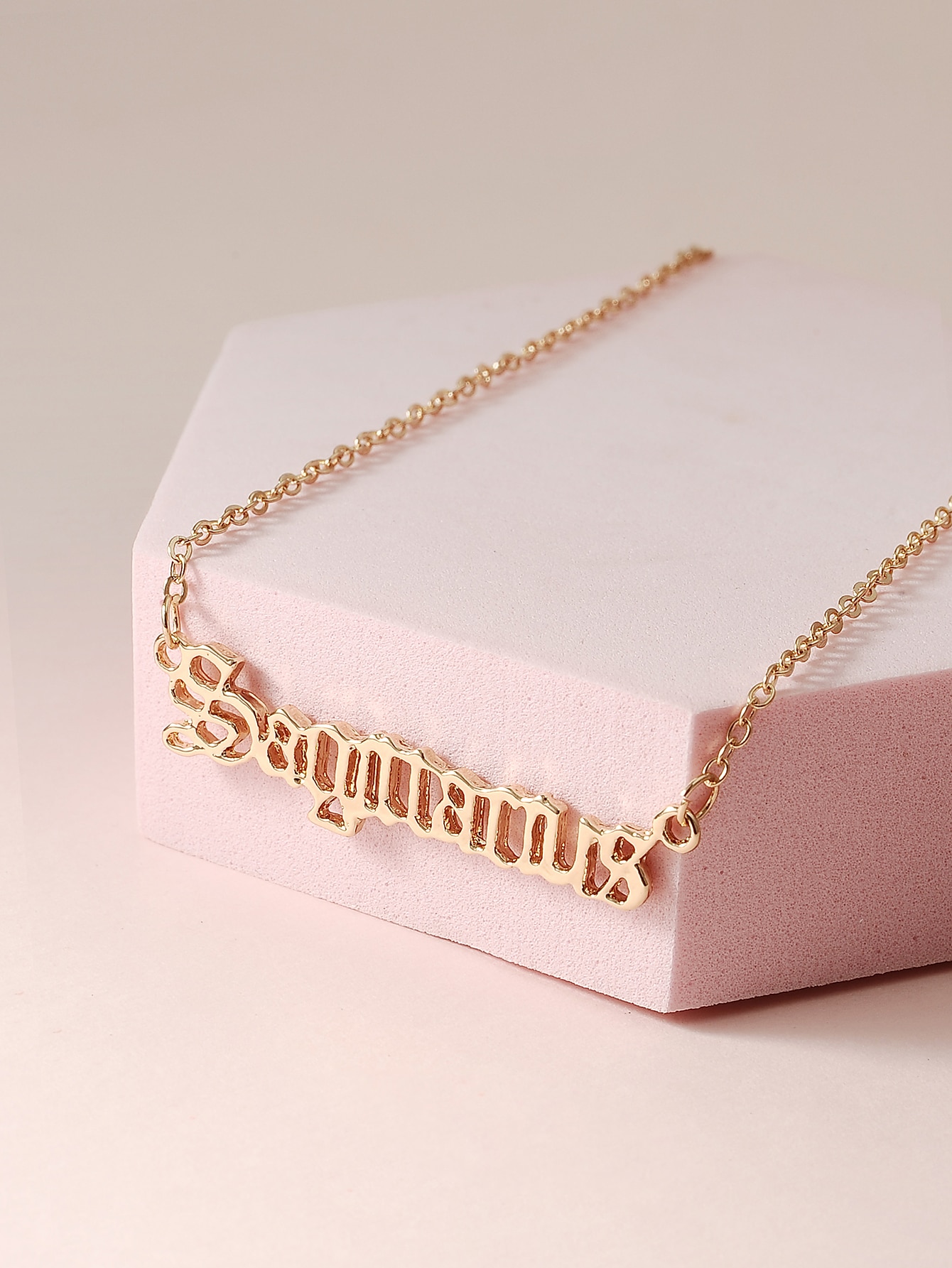 Zodiac Letter Pendant Necklace | SHEIN EUR