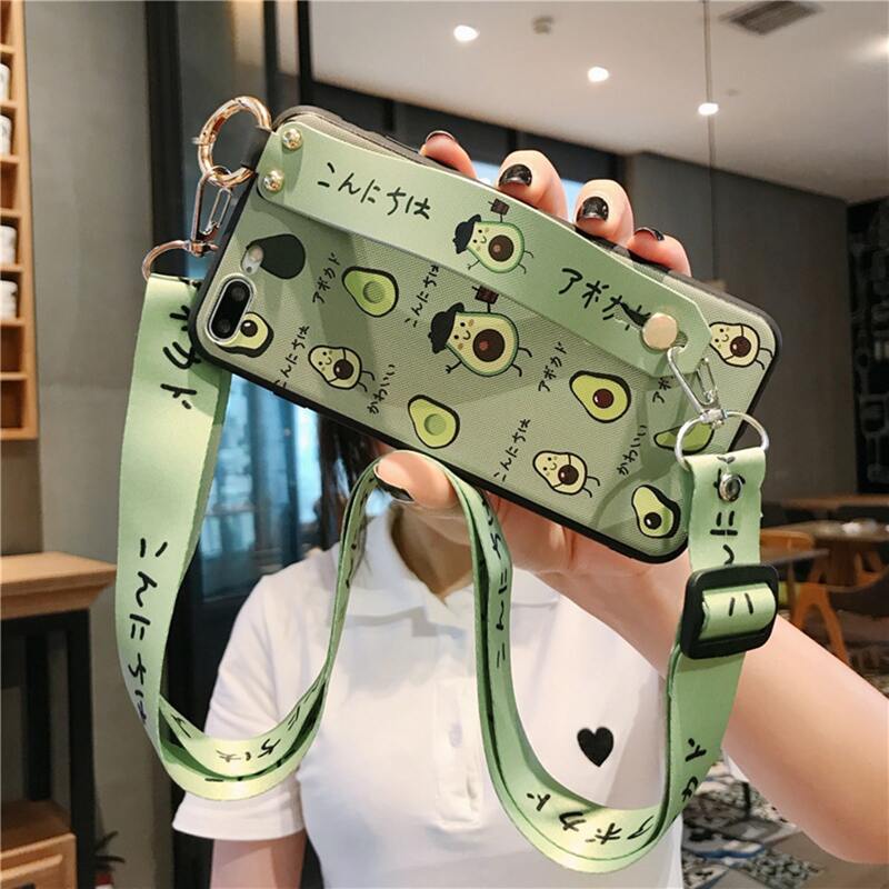 

Avocado Hand Strap iPhone Case, Green