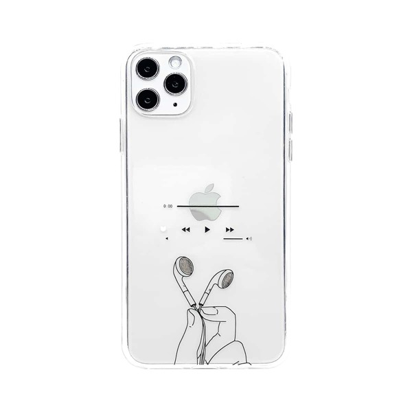 

1шт прозрачный чехол для iPhone с принтом